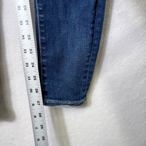 American Eagle Super Stretch Distressed Hi-Rise Jegging Jeans Womens 4 Blue 2573 - Picture 7 of 10